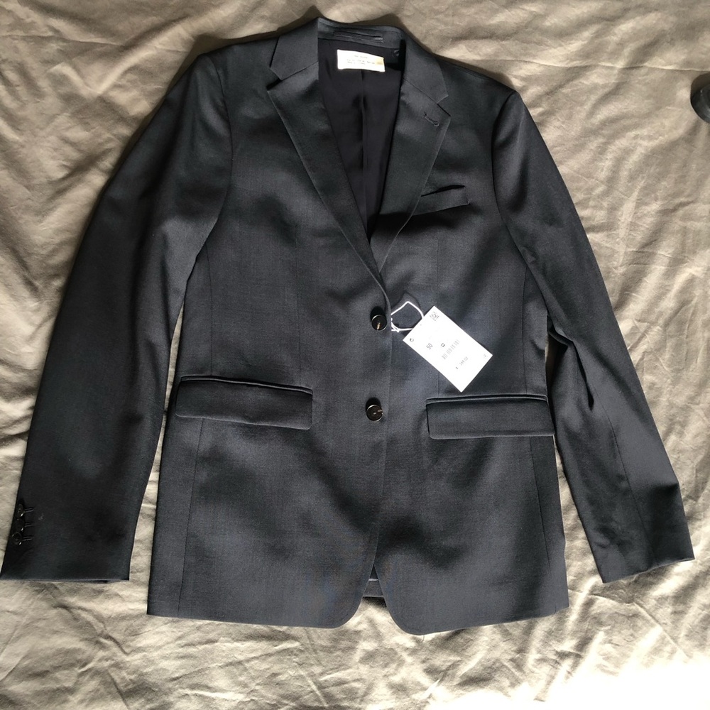 Zara Origins Navy Blazer (Size 40)